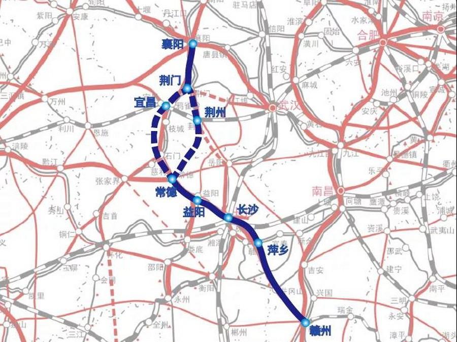 襄荆宜高铁最新线路图，重塑区域交通格局的动脉